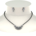 Load image into Gallery viewer, Beautiful-Diamond-Mangalsutra-Earring-Set