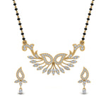 Load image into Gallery viewer, Beautiful-Diamond-Mangalsutra-Earring-Set