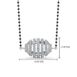 Load image into Gallery viewer, Black-Bead-Diamond-Mangalsutra