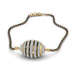 Load image into Gallery viewer, Black-Bead-Diamond-Mangalsutra