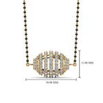 Load image into Gallery viewer, Black-Bead-Diamond-Mangalsutra