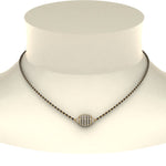 Load image into Gallery viewer, Black-Bead-Diamond-Mangalsutra