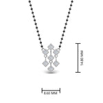 Load image into Gallery viewer, Black-Bead-Short-Diamond-Mangalsutra
