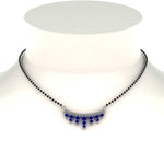 Load image into Gallery viewer, Blue Sapphire Drops Mangalsutra