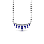 Load image into Gallery viewer, Blue-Sapphire-Drops-Mangalsutra