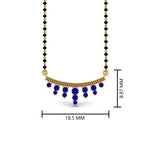 Load image into Gallery viewer, Blue-Sapphire-Drops-Mangalsutra