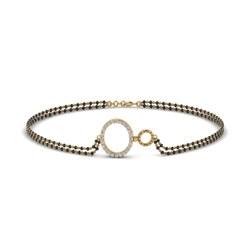 Circle Linked Bracelet Mangalsutra