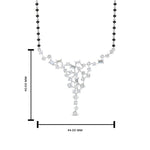 Load image into Gallery viewer, Cluster Baguette And Round Diamond Necklace Mangalsutra