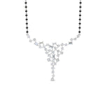 Load image into Gallery viewer, Cluster Baguette And Round Diamond Necklace Mangalsutra