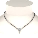 Load image into Gallery viewer, Cluster Baguette And Round Diamond Necklace Mangalsutra