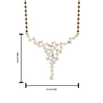 Load image into Gallery viewer, Cluster Baguette And Round Diamond Necklace Mangalsutra