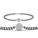 Load image into Gallery viewer, Cluster Diamond Bracelet Mangalsutra