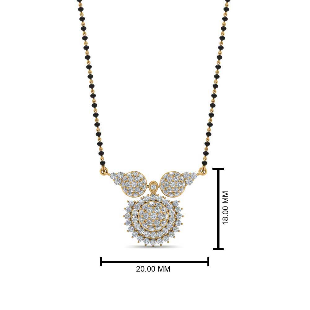 Cluster-Diamond-Vati-Mangalsutra