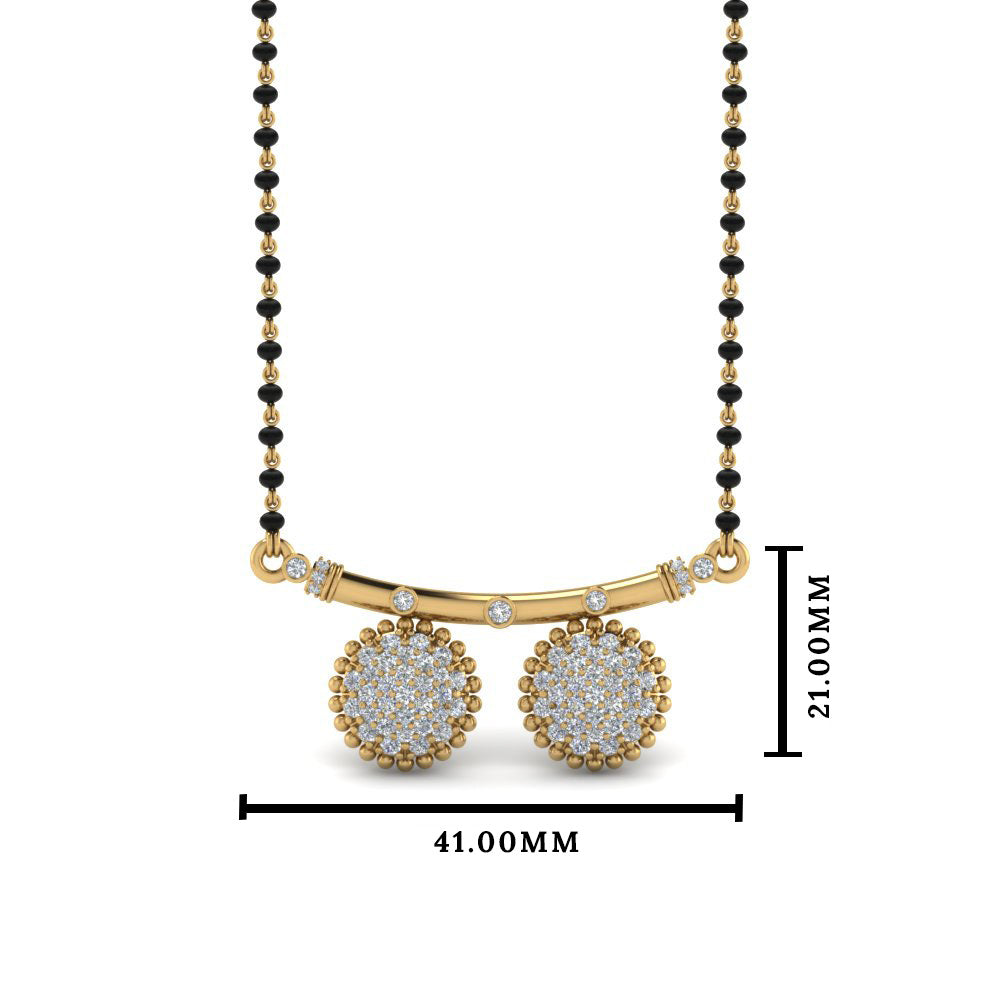 Cluster Diamond Wati Mangalsutra