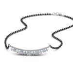 Load image into Gallery viewer, Curved-Bar-Diamond-Mangalsutra