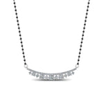 Load image into Gallery viewer, Curved-Bar-Diamond-Mangalsutra