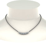 Load image into Gallery viewer, Curved-Bar-Diamond-Mangalsutra