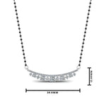 Load image into Gallery viewer, Curved Bar Diamond Mangalsutra