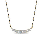Load image into Gallery viewer, Curved-Bar-Diamond-Mangalsutra