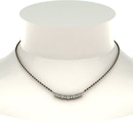 Load image into Gallery viewer, Curved-Bar-Diamond-Mangalsutra