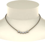 Load image into Gallery viewer, Curved-Diamond-Mangalsutra-Necklace