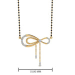 Load image into Gallery viewer, Cute-Bow-Diamond-Mangalsutra