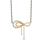 Load image into Gallery viewer, Cute-Bow-Diamond-Mangalsutra
