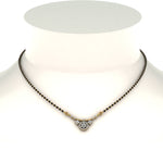 Load image into Gallery viewer, Diamond-Flower-Curved-Mangalsutra