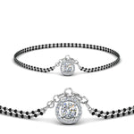 Load image into Gallery viewer, Diamond Halo Drop Mangalsutra Bracelet