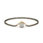 Load image into Gallery viewer, Diamond Halo Drop Mangalsutra Bracelet
