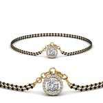 Load image into Gallery viewer, Diamond Halo Drop Mangalsutra Bracelet