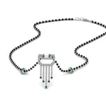Load image into Gallery viewer, Diamond-Pendant-Mangalsutra-For-Bride-With-Emerald