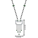 Load image into Gallery viewer, Diamond-Pendant-Mangalsutra-For-Bride-With-Emerald