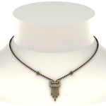 Load image into Gallery viewer, Diamond-Pendant-Mangalsutra-For-Bride-With-Emerald