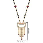 Load image into Gallery viewer, Diamond-Pendant-Mangalsutra-For-Bride-With-Pink-Sapphire