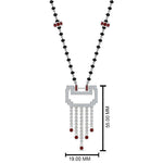 Load image into Gallery viewer, Diamond-Pendant-Mangalsutra-For-Bride-With-Ruby