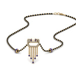 Load image into Gallery viewer, Diamond-Pendant-Mangalsutra-For-Bride-With-Sapphire