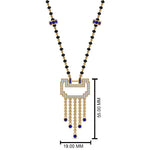 Load image into Gallery viewer, Diamond-Pendant-Mangalsutra-For-Bride-With-Sapphire