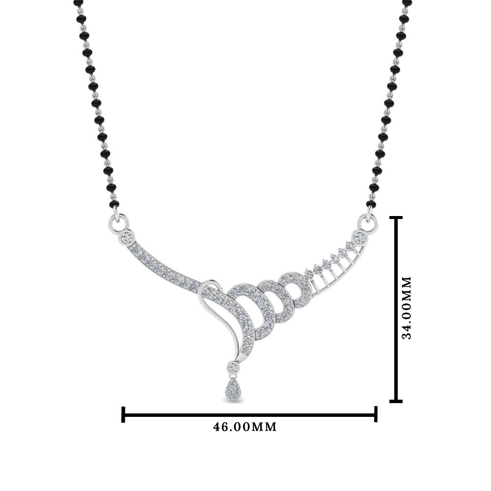 Diamond Tanmaniya Pendant Mangalsutra