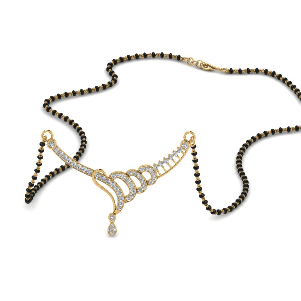 Diamond Tanmaniya Pendant Mangalsutra