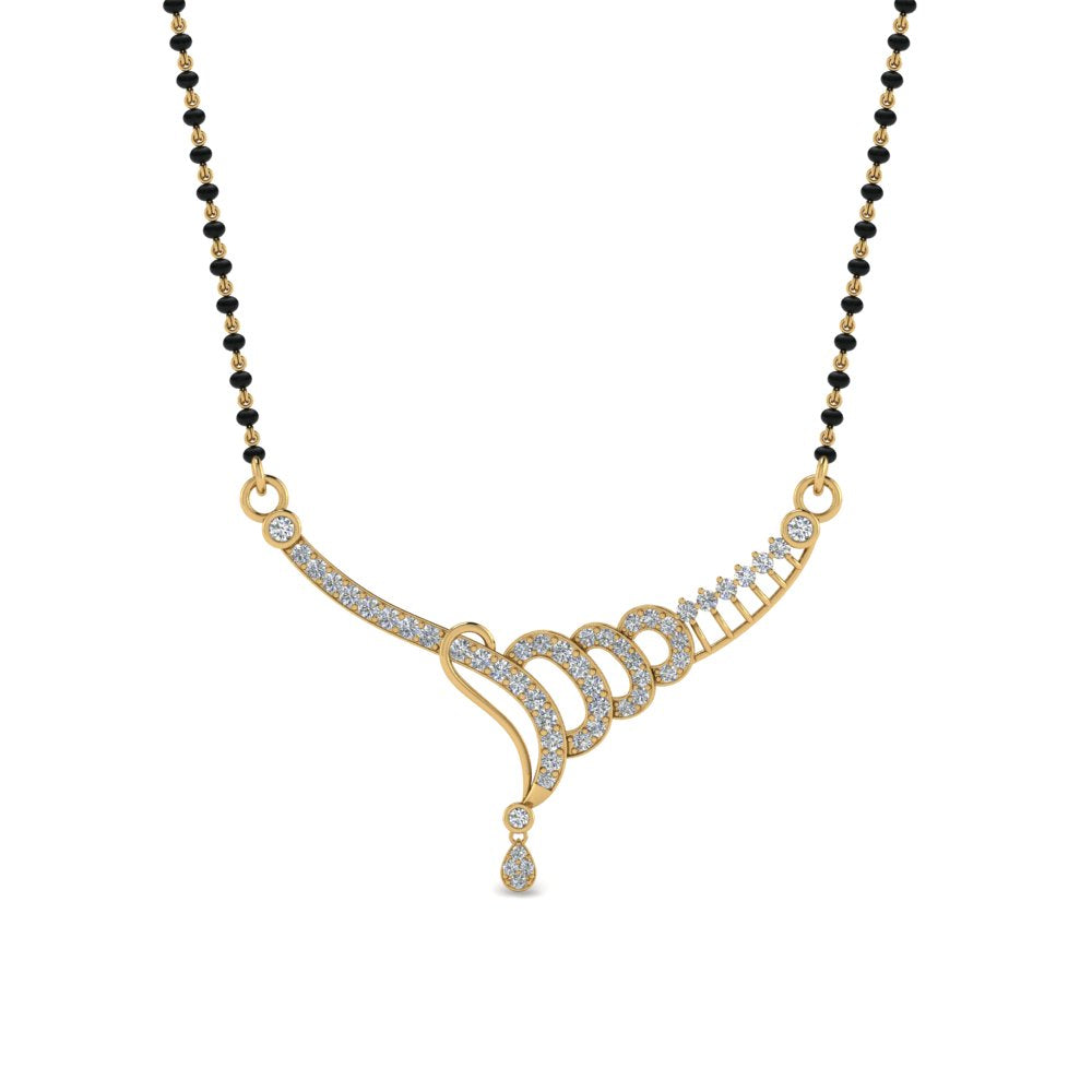 Diamond Tanmaniya Pendant Mangalsutra