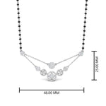 Load image into Gallery viewer, Double Layer Diamond Chain Mangalsutra