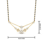 Load image into Gallery viewer, Double Layer Diamond Chain Mangalsutra