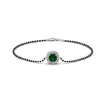 Load image into Gallery viewer, Emerald Bracelet Mangalsutra With Black Beads