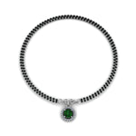 Load image into Gallery viewer, Emerald Halo Drop Mangalsutra Bracelet