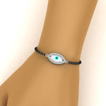 Load image into Gallery viewer, Evil Eye Diamond Mangalsutra Bracelet