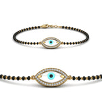 Load image into Gallery viewer, Evil Eye Diamond Mangalsutra Bracelet