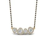 Load image into Gallery viewer, 1.65 Ct. Fancy Diamond Halo Mangalsutra Pendant