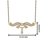 Load image into Gallery viewer, Fancy Diamond Mangalsutra Pendant