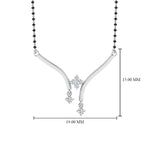 Load image into Gallery viewer, Floating-Diamond-Mangalsutra-Pendant